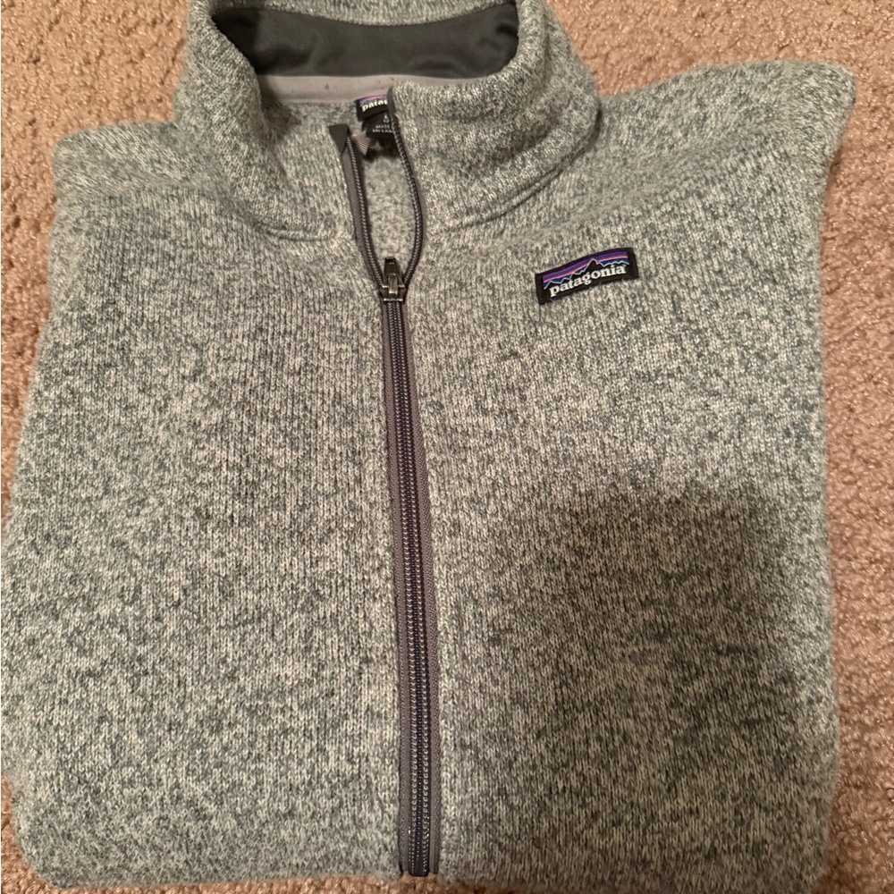 Patagonia Heather Gray Zip-Up Jacket
